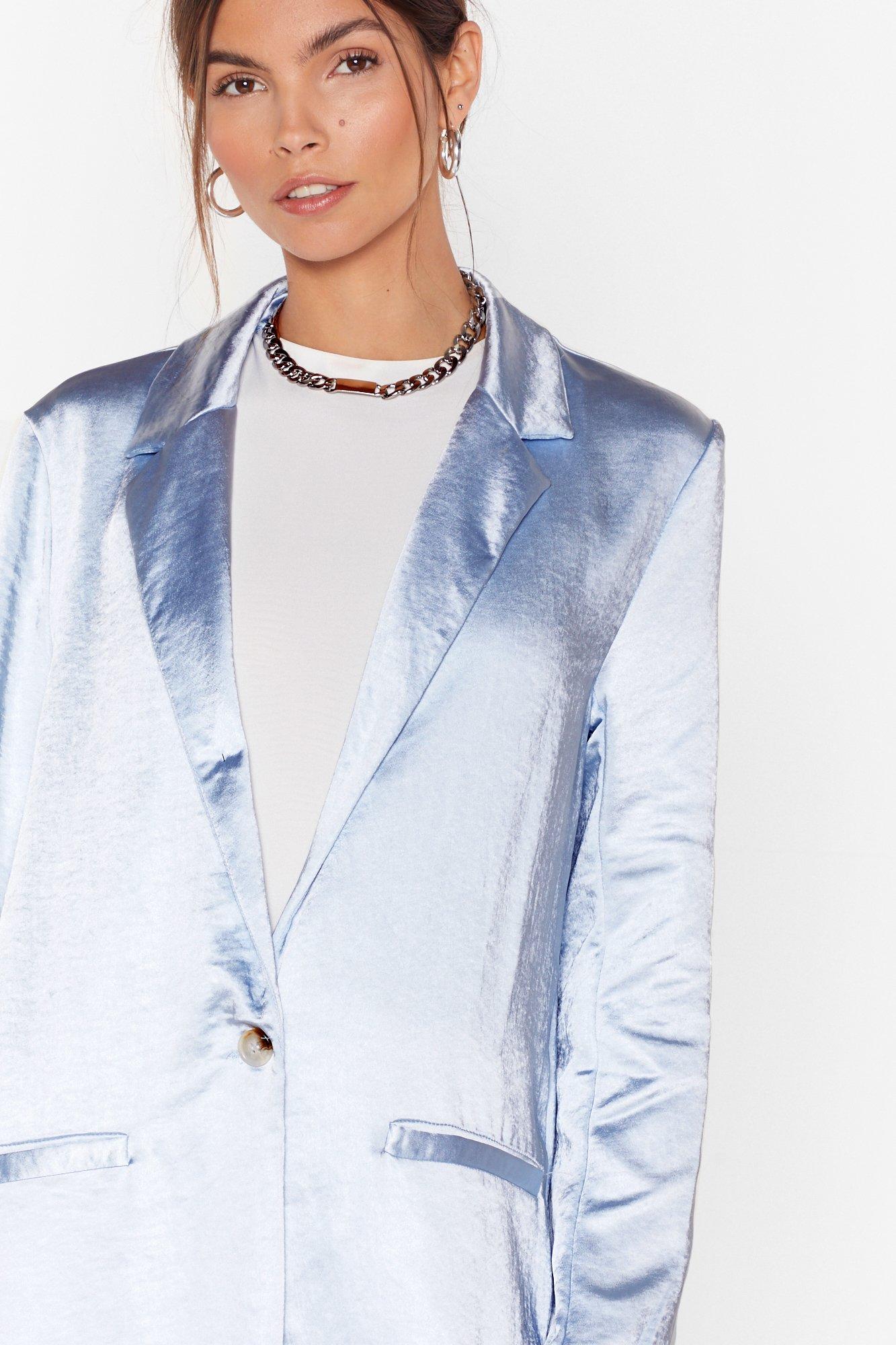 Baby blue duster coat deals